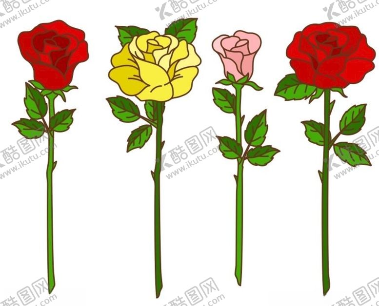 编号：70212910141402478668【酷图网】源文件下载-矢量玫瑰花