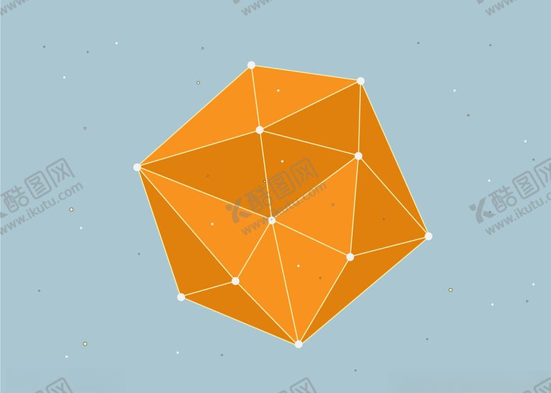 编号：60741409222324296408【酷图网】源文件下载-橙色立体图形线条背景