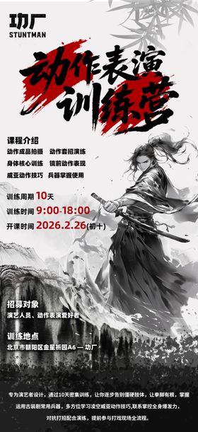 古装武侠电影宣传海报