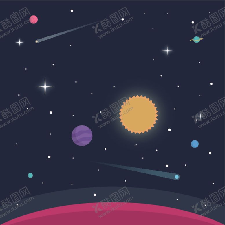 编号：28568006152053184546【酷图网】源文件下载-宇宙插画
