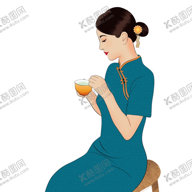 编号：50448004290605453890【酷图网】源文件下载-国潮人物手绘