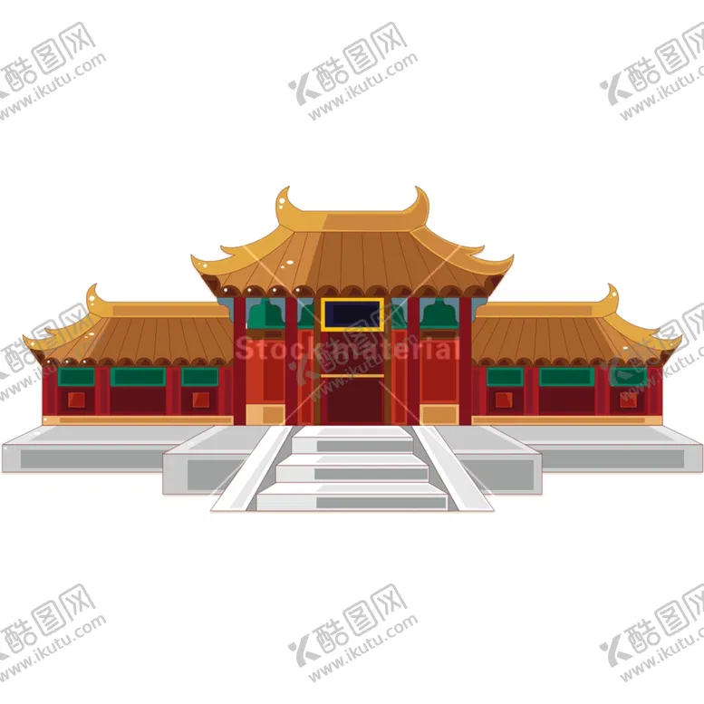 编号：86335103302053314684【酷图网】源文件下载-古代建筑四合院庭
