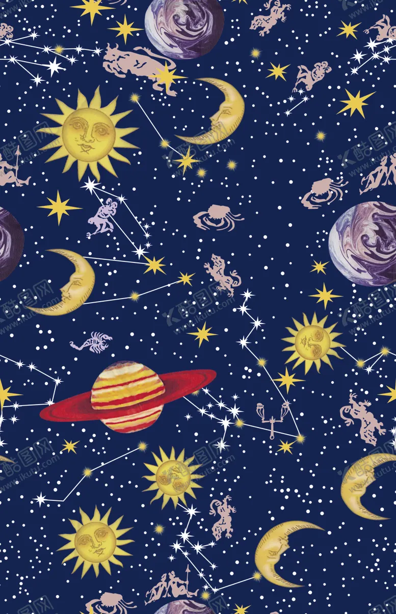 编号：74569504210336307330【酷图网】源文件下载-星空印花