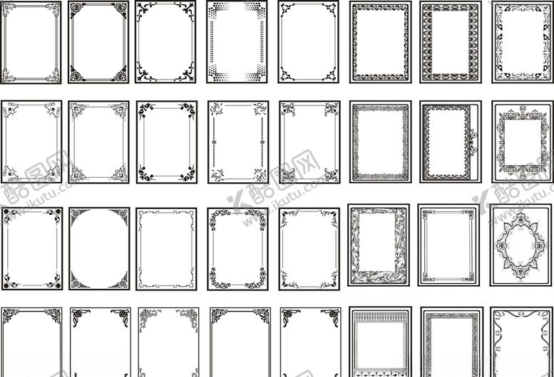 编号：48469609190107019973【酷图网】源文件下载-花纹边框