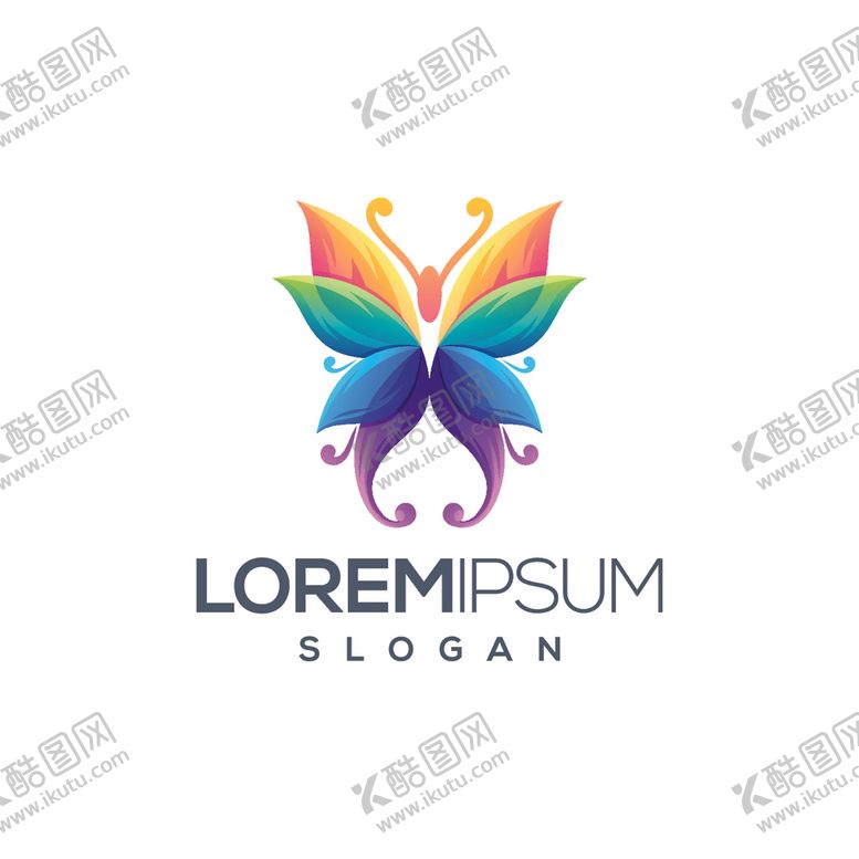 编号：73314707130102063239【酷图网】源文件下载-蝴蝶logo