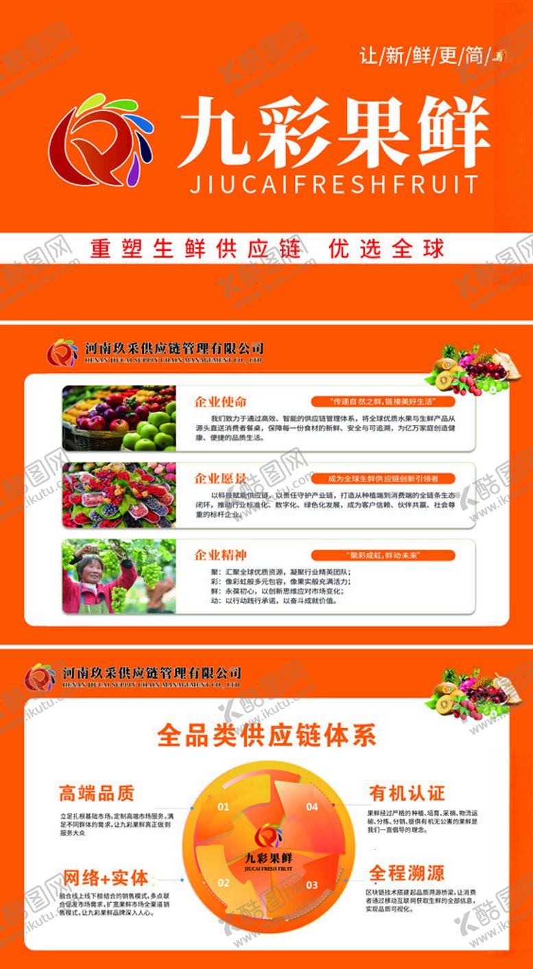 编号：64657304031308218787【酷图网】源文件下载-九彩果鲜网站页面展示