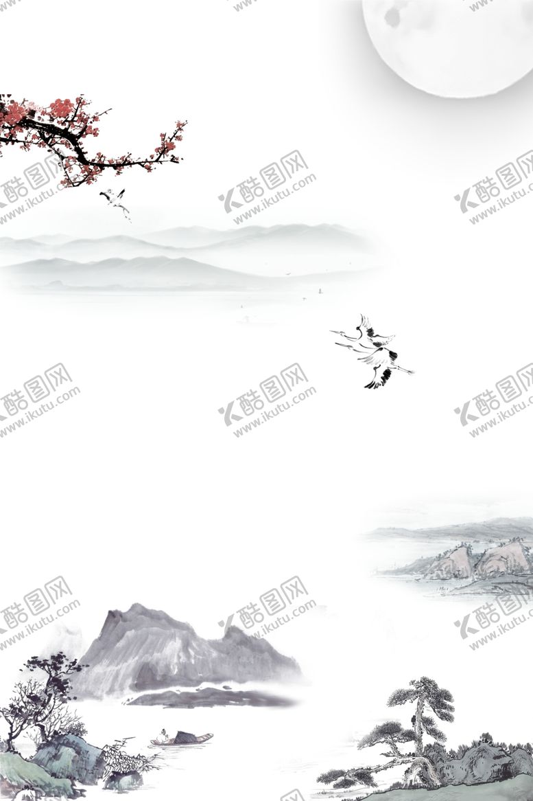 编号：98042805122106265819【酷图网】源文件下载-山水画背景