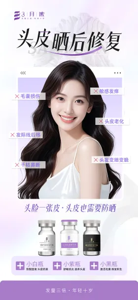 头皮水光活动海报