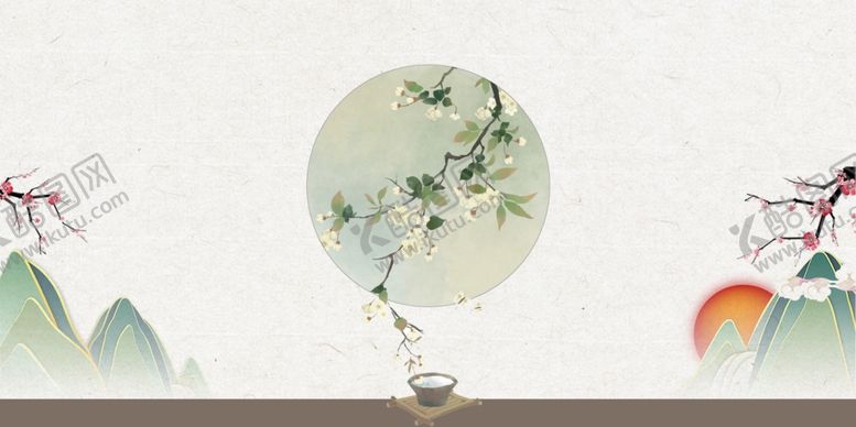 编号：68913309270059119816【酷图网】源文件下载-中国风水墨喜庆背景