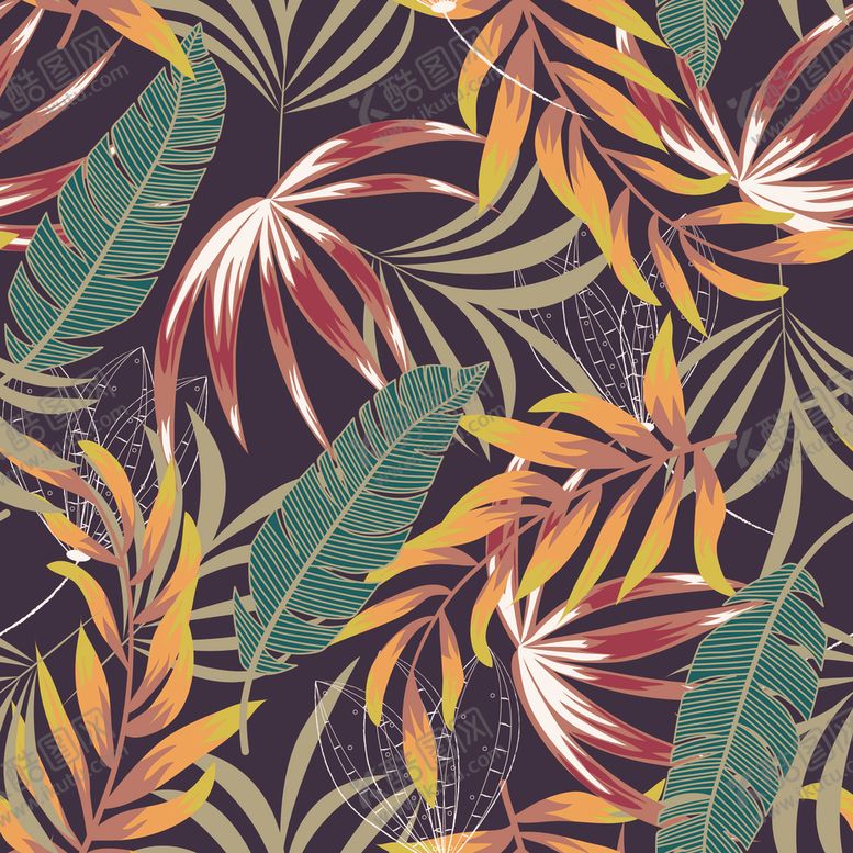 编号：45720209150112501651【酷图网】源文件下载-叶子花纹