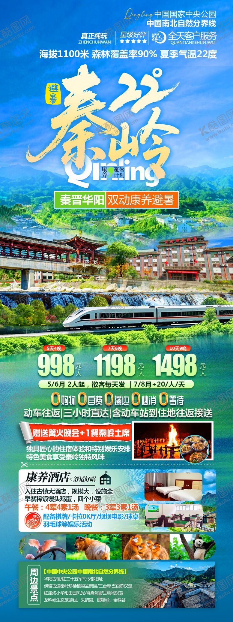 编号：52912401070144322741【酷图网】源文件下载-康养旅游海报 