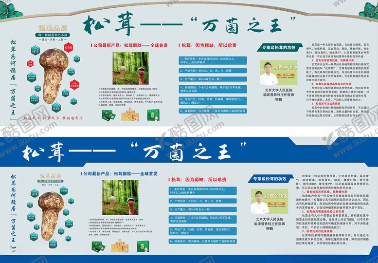 编号：21637609230515009601【酷图网】源文件下载-松茸展板