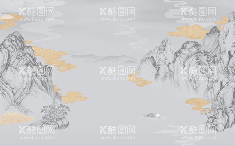 编号：35498602022208511195【酷图网】源文件下载-国风山水背景