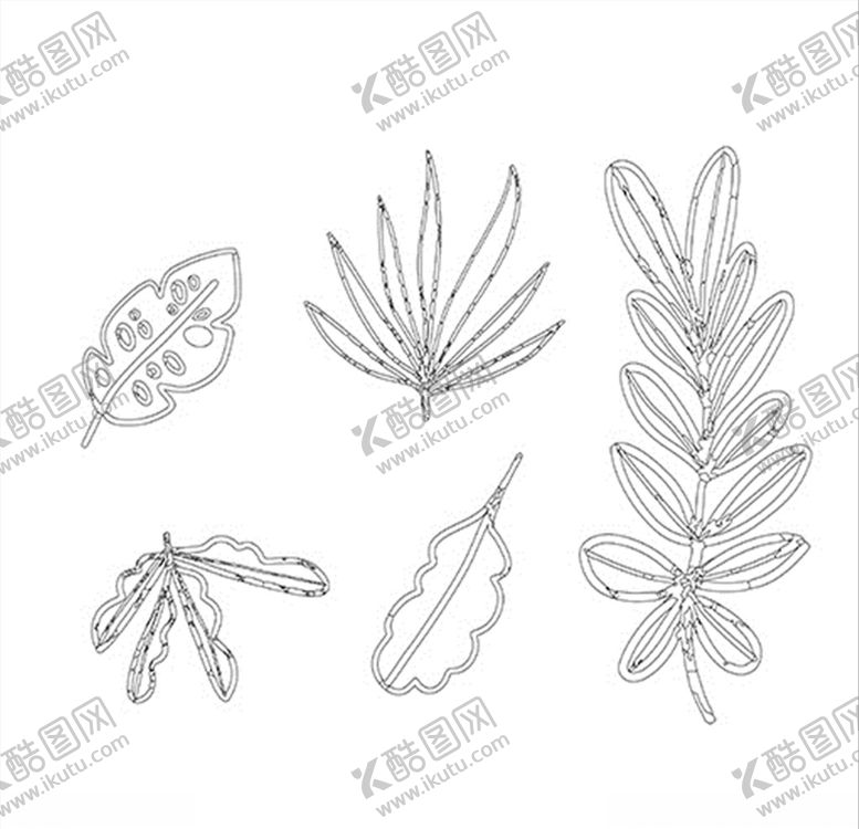 编号：21095910270518435538【酷图网】源文件下载-树叶叶子底纹印花纹理纹路
