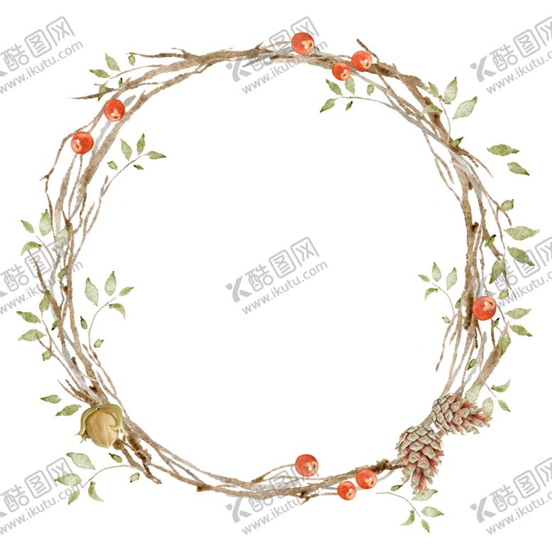 编号：22179110230734244420【酷图网】源文件下载-花环