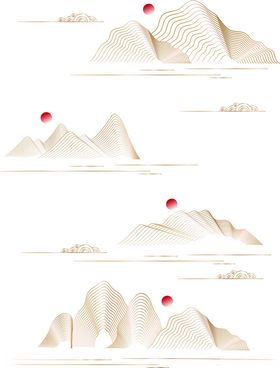 国潮高端成熟山水云红