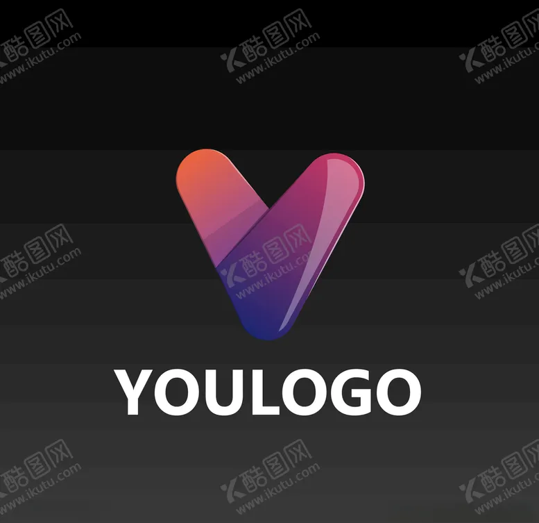 编号：57347804270529366866【酷图网】源文件下载-v形logo
