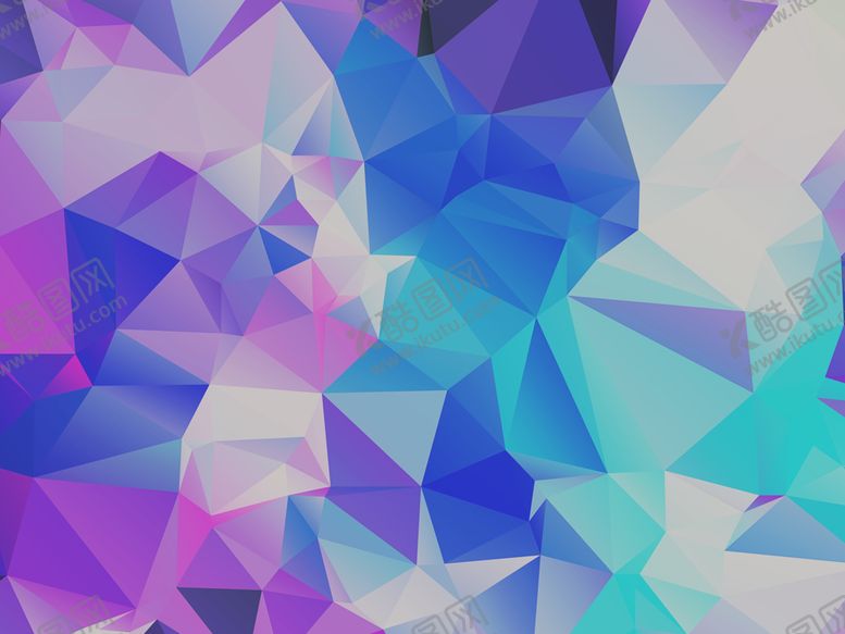 编号：84612110030114432077【酷图网】源文件下载-多边形背景棱形幻彩水晶