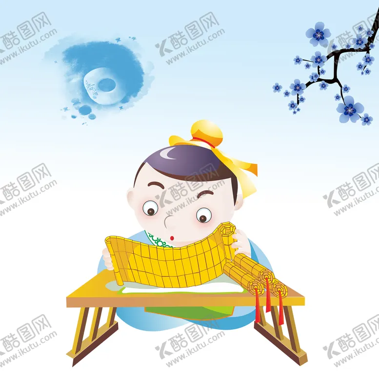 编号：56127909262251485693【酷图网】源文件下载-读书的小孩