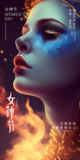 妇女节海报38神背景神