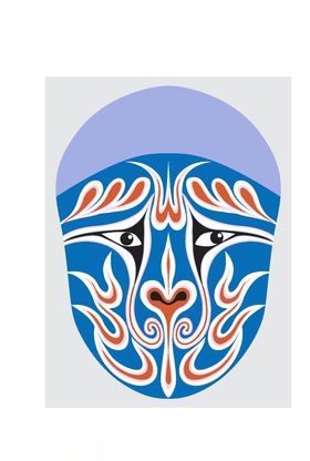 中国风传统京剧脸谱