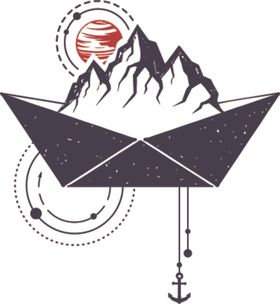 手绘海洋标签