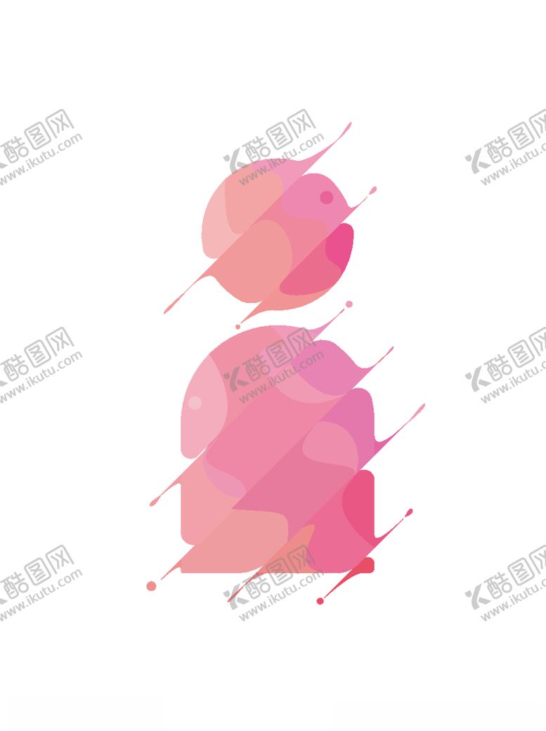 编号：26705007030426259111【酷图网】源文件下载-切割风半身
