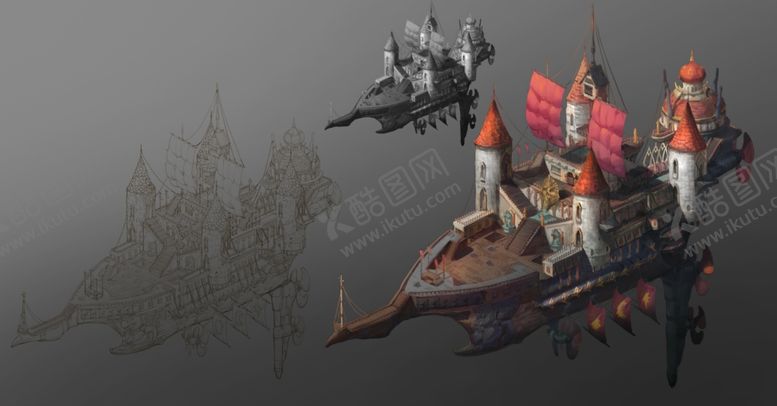 编号：11628009241102222989【酷图网】源文件下载-游戏场景风景插画