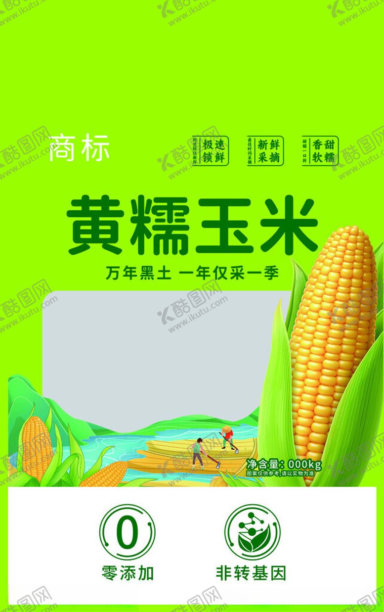 编号：47434711211557017381【酷图网】源文件下载-黄糯玉米包装