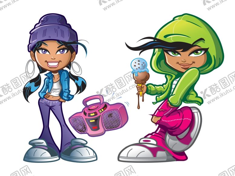 编号：20509909241554266914【酷图网】源文件下载-卡通人物元素图案