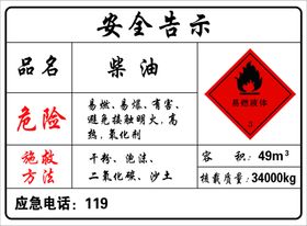 警示牌提示安全告示