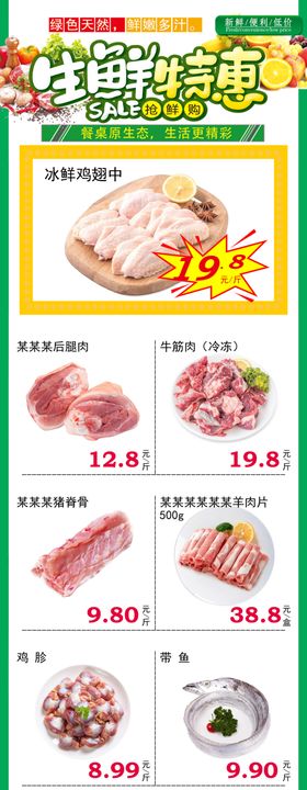 鲜肉生鲜超市DM元旦狂欢惠