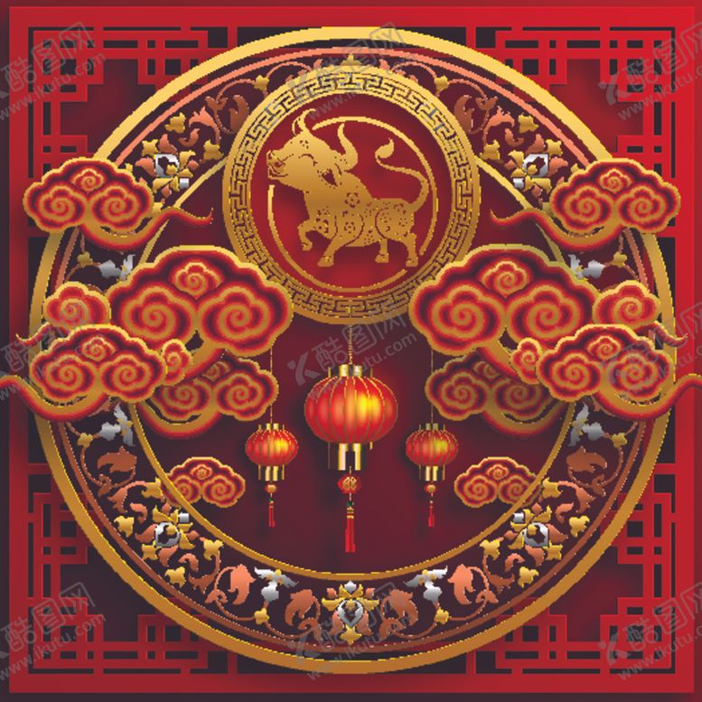 编号：37624704170306114566【酷图网】源文件下载-牛年