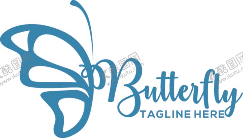 编号：65399809270046457187【酷图网】源文件下载-蝴蝶logo