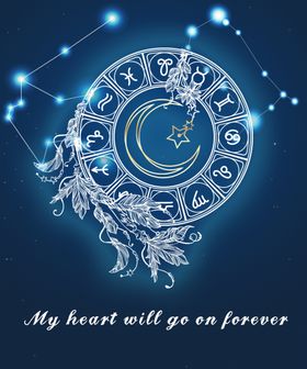 星座星空光点螺旋背景 