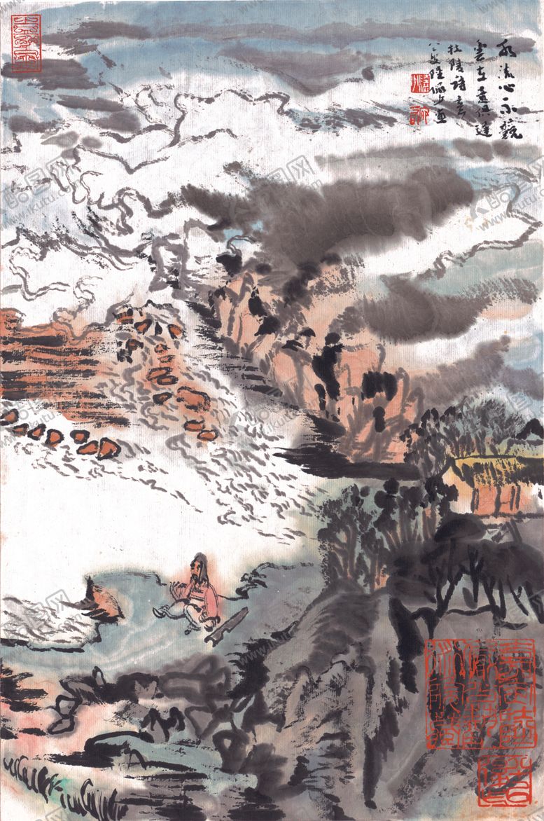 编号：26862210052031548821【酷图网】源文件下载-水墨传统国画山水