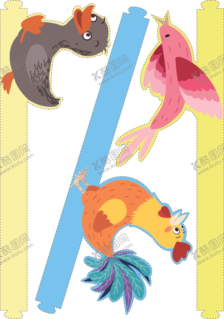 编号：83501209110909078371【酷图网】源文件下载-燕子公鸡鸭子头饰