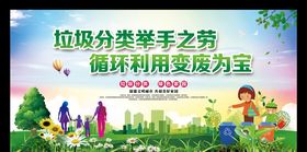 垃圾分类宣传栏图片素材
