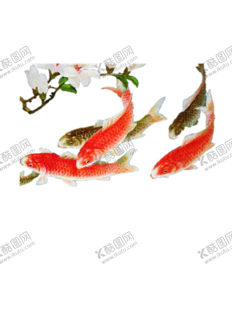 编号：97035109281133561901【酷图网】源文件下载-水墨墨迹鲤鱼