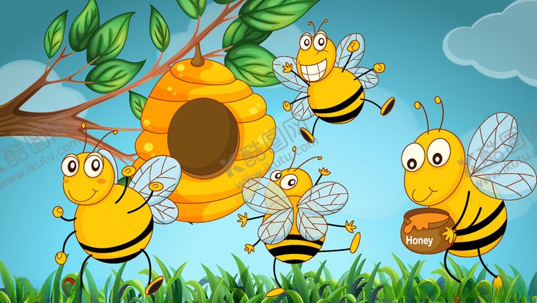 编号：40621810021629015762【酷图网】源文件下载-蜜蜂