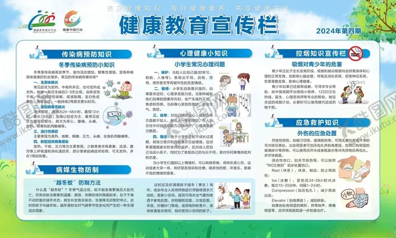 编号：71331501170749077601【酷图网】源文件下载-健康教育宣传栏四期