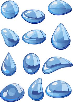 水滴节约用矢量矢量图标识