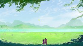 小清新简约创意海报图片春天插画青春舒适