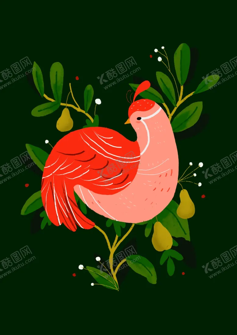 编号：46142106271129438707【酷图网】源文件下载-小鸟插画