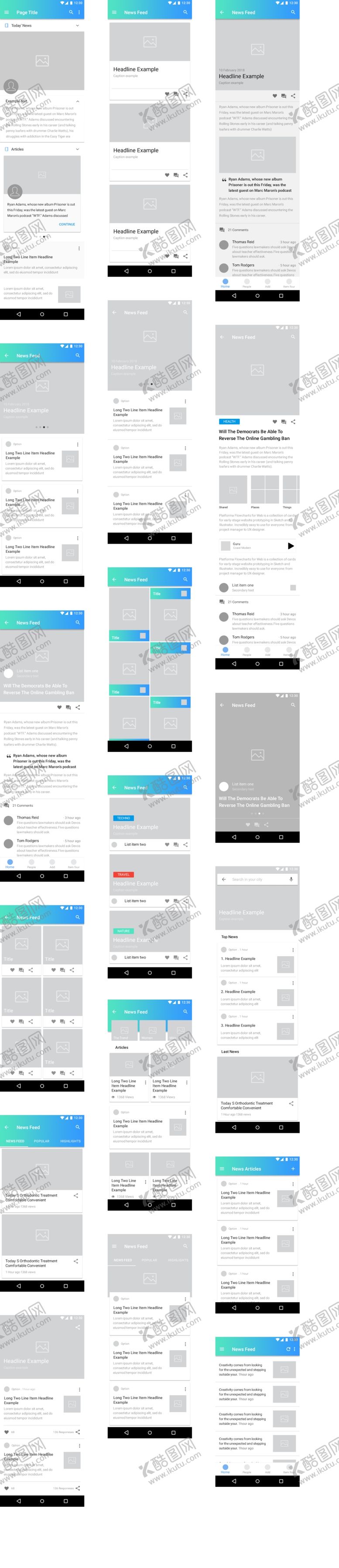 编号：73166609141504179339【酷图网】源文件下载-多样UI界面设计