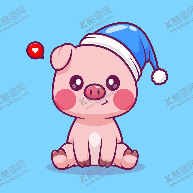 编号：25679111042220582312【酷图网】源文件下载-矢量可爱小猪