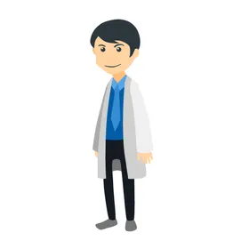 夏季高温医疗科普医生卡通形象