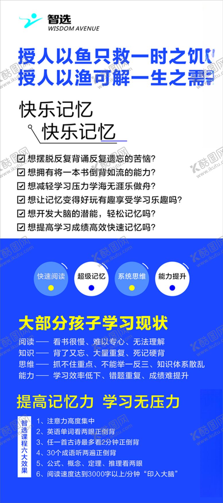 编号：14177303132203092920【酷图网】源文件下载-智选教育展架