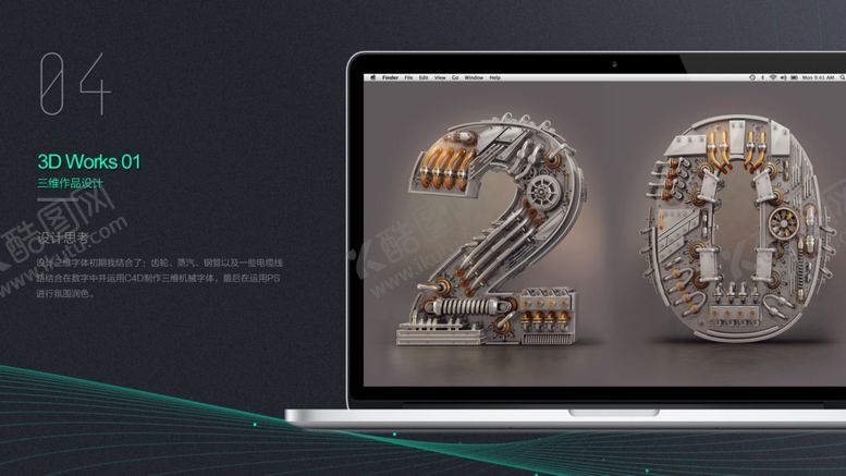 编号：21387909211013317225【酷图网】源文件下载-作品集模板