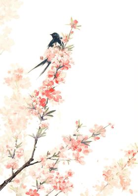 传统中国风古风装饰元素唯美材文人墨客花卉